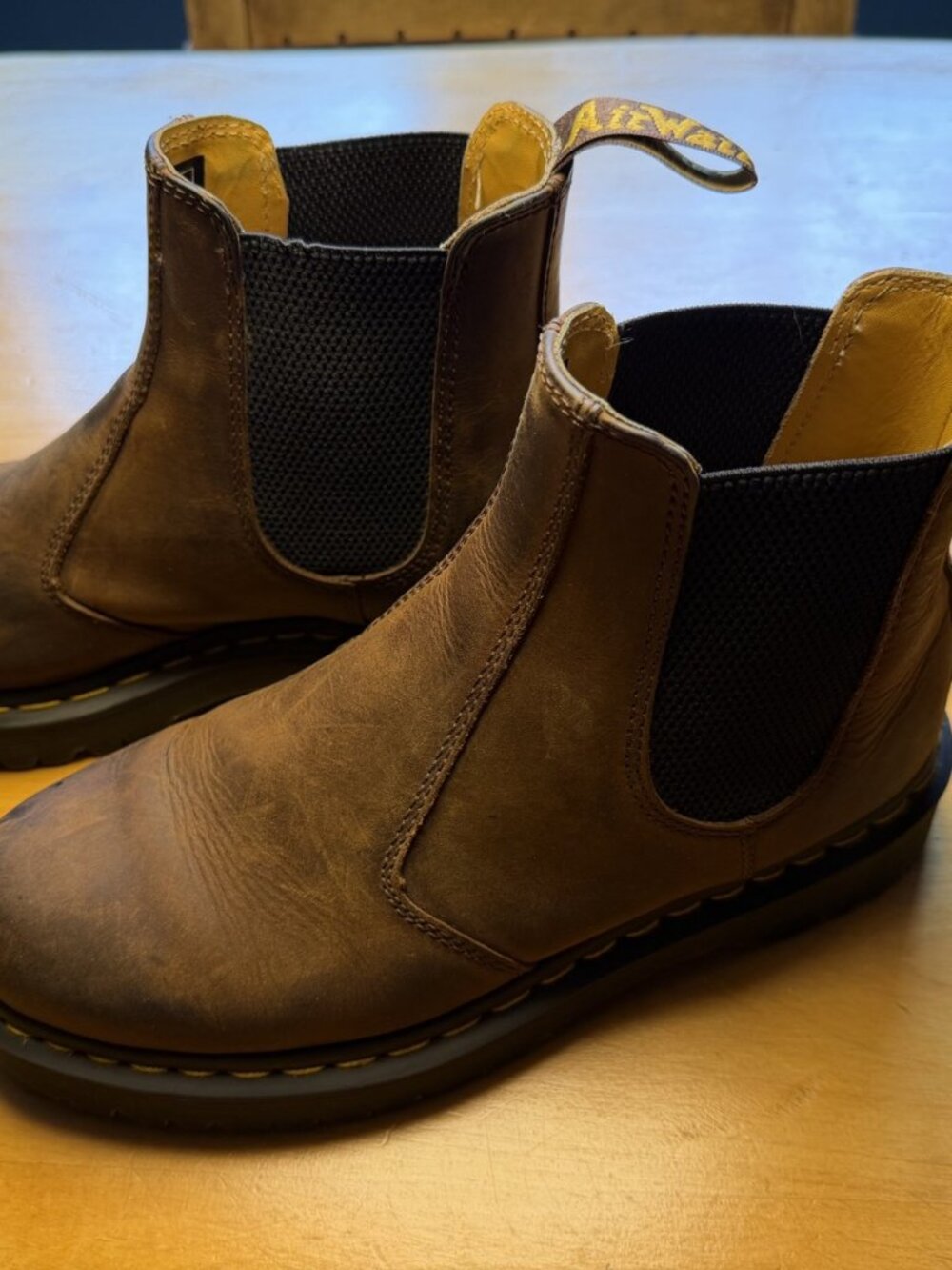 Dr. Martens 2976 Bex Chelsea Boots Dark Brown Crazy Horse Men's 9